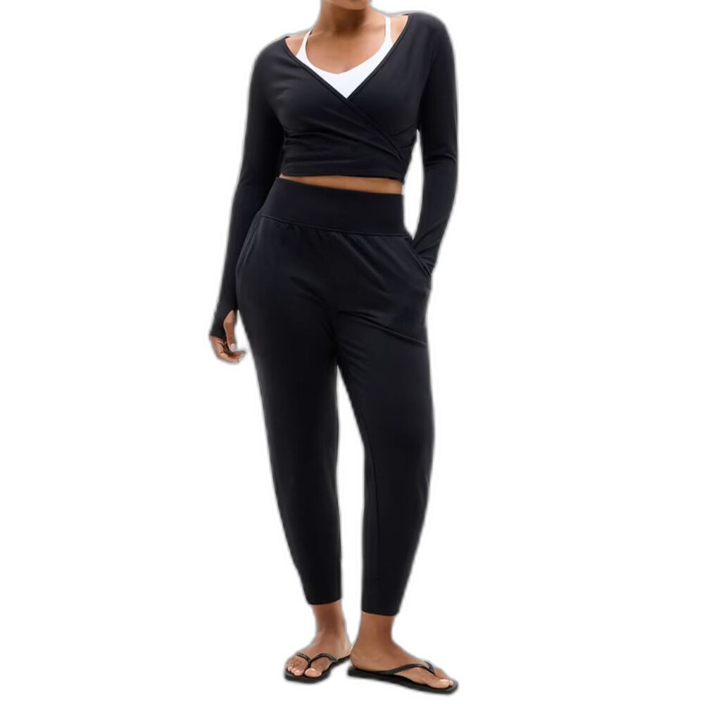 Athleta Women's XL Black Coaster Luxe High Rise Jogger Work Out Relaxed